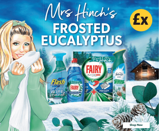 Mrs Hinch Frosted Eucalyptus advert